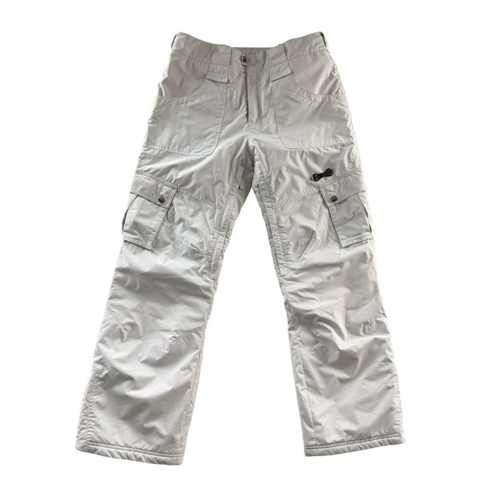 Sims Womens Cargo Snow Pants White Insulated Ski Snowboard Trousers Large